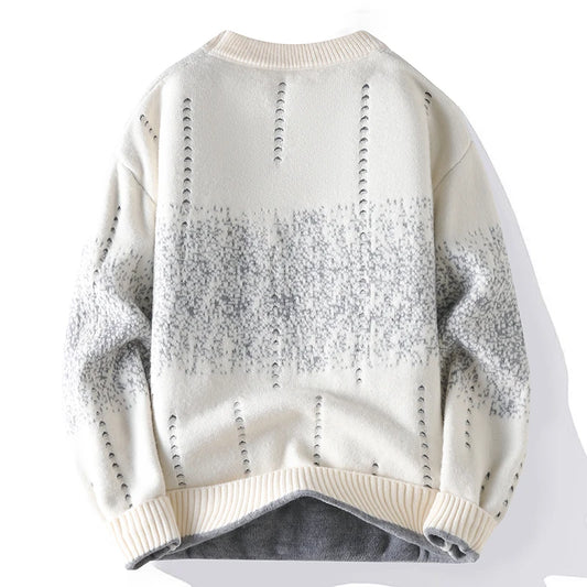 Winter Trendy High Street Knitted Sweater 2025 Brand Premium Men's Top Hip Hop Undercover High Quality Large Size Warm Sweater