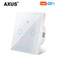 AXUS EU WLAN Smarte Lichtschalter Touch-Schalter RF433 Kein Neutralleiter Smart Home Life Tuya App Steuerung Unterstützt Alexa Google Home