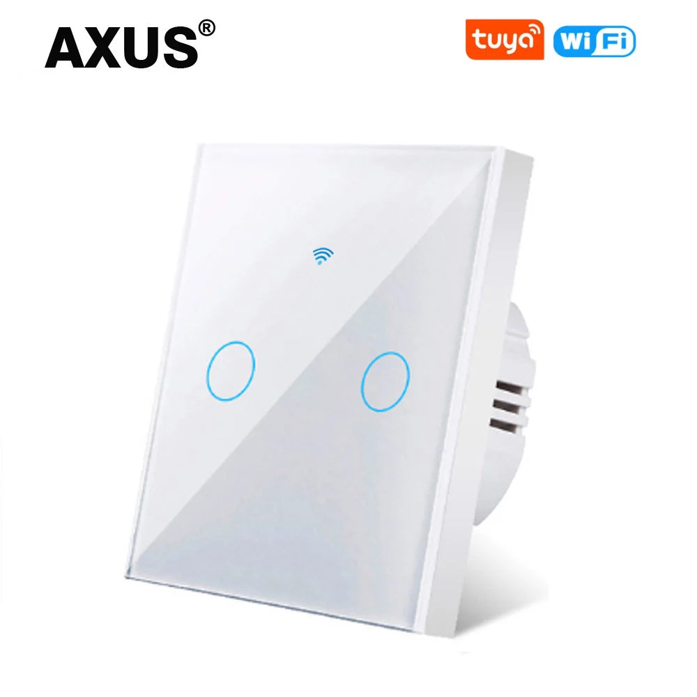 AXUS EU WLAN Smarte Lichtschalter Touch-Schalter RF433 Kein Neutralleiter Smart Home Life Tuya App Steuerung Unterstützt Alexa Google Home