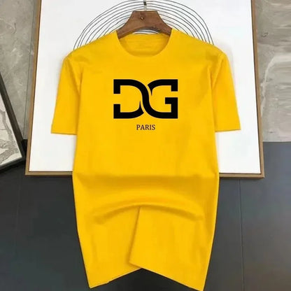 Cotton Letter Print Men T Shirts Luxury Fashion Summer Brand T Shirt Casual Clothing Harajuku Short Sleeve Tops Tees Men's