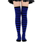 Long Socks Womens Over Above Knee Striped Thigh High Stockings Polka Dot Ladies Black White Pink Cosplay Lolita Harajuku Y2k