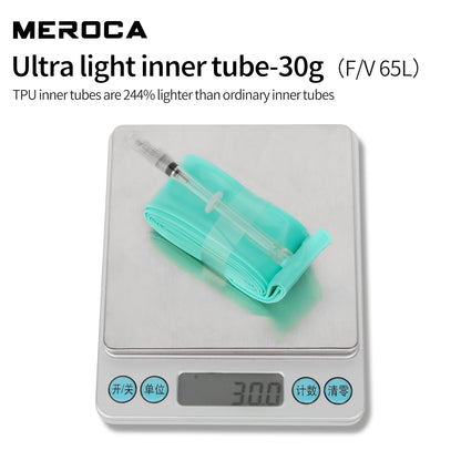 MEROCA Rennrad TPU-Schlauch 700x23-32C FV 45L/65L/80L Ultraleichter Rennradschlauch