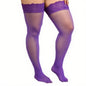 Plus Size Silk Fishnet Over Knee Socks 3XXL