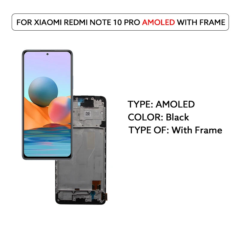 Xiaomi Redmi Note 10 Pro AMOLED LCD Screen Assembly