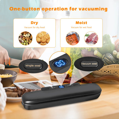 saengQ Vacuum Sealer Machine | Food Sealer with 10 Free Bags