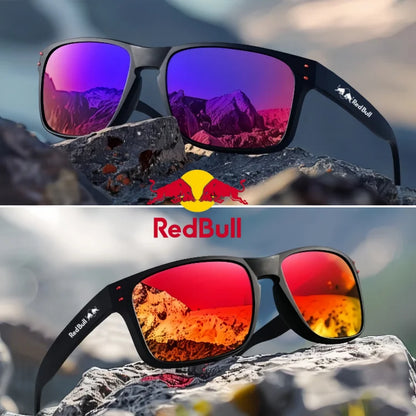 Red Bull Fashion F1 Polarisierte quadratische Sonnenbrille für Damen und Herren Hochwertige Verarbeitung Sonnenbrille UV-Schutzbrille