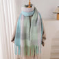 2025 Winter Thick Warm Scarf Women Cashmere Shawl and Wraps Pashmina Neckerchief Bufanda Female Rainbow Hairy Tessel Echarpe New