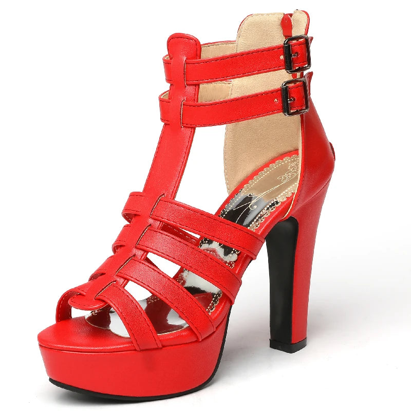Women Gladiator Platform Sandals High Heels Size 44-50