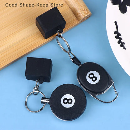 Billiard Chalk Holder Keychain – Retractable Clip