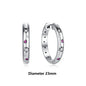 Original 925 Sterling Silber Ohrringe 2025 Stecker Creolen Kristall Ohrringe für Damen Roségold Krone Herz Unendlichkeit Biene Ohrring Schmuck