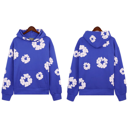 Hoodie Cross border European and American Hot selling Cotton Foam Printed Tears Hoodie Men's and Women's Hoodies
