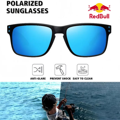 Red Bull Fashion F1 Polarisierte quadratische Sonnenbrille für Damen und Herren Hochwertige Verarbeitung Sonnenbrille UV-Schutzbrille