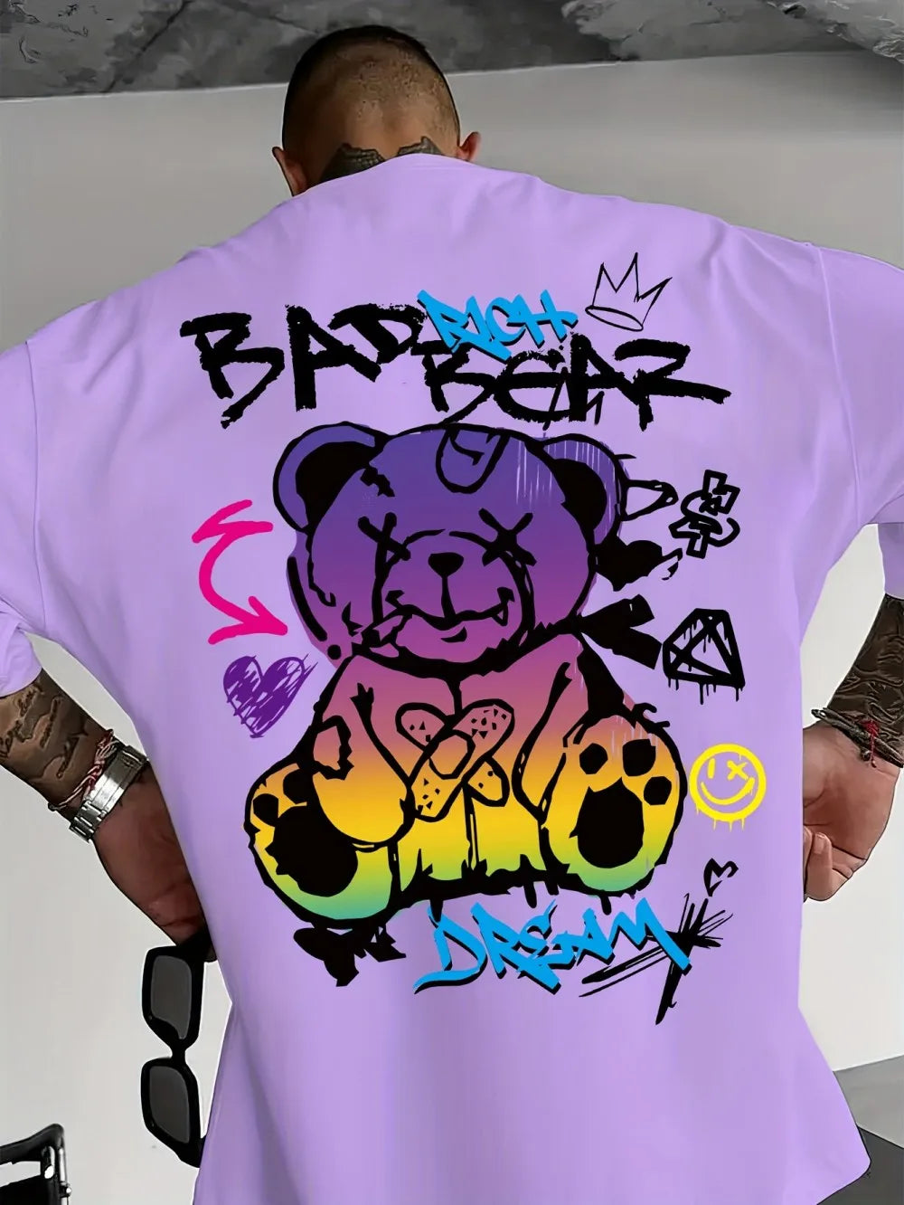 Summer New 3D Printed Large-sized Men's T-shirt Comfortable and Casual Quick-drying and Breathable Suitable for Daily Wear