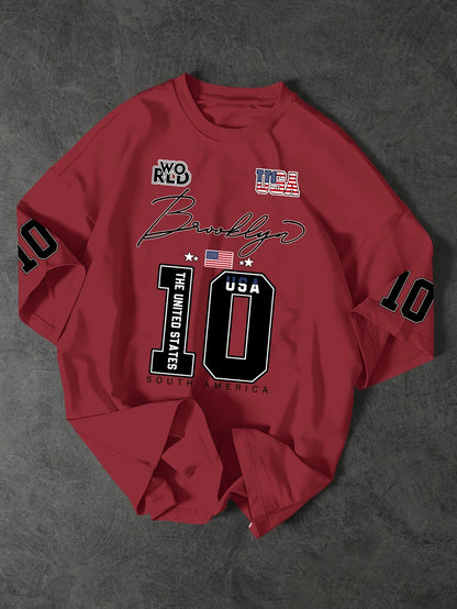 2025 Sommer Herren T-Shirt Lässiges sportliches atmungsaktives leichtes Digitaldruck Herren T-Shirt