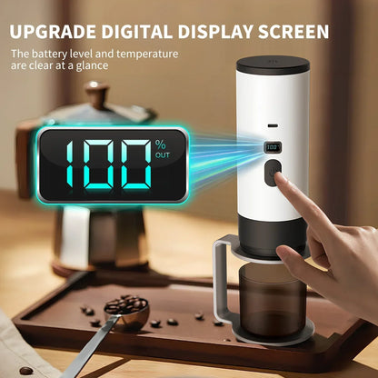 TINSOL Electric Coffee Maker Convenient Capsule Coffee Maker Travel Coffee Maker with Cordless Heating for Car and Home Camping