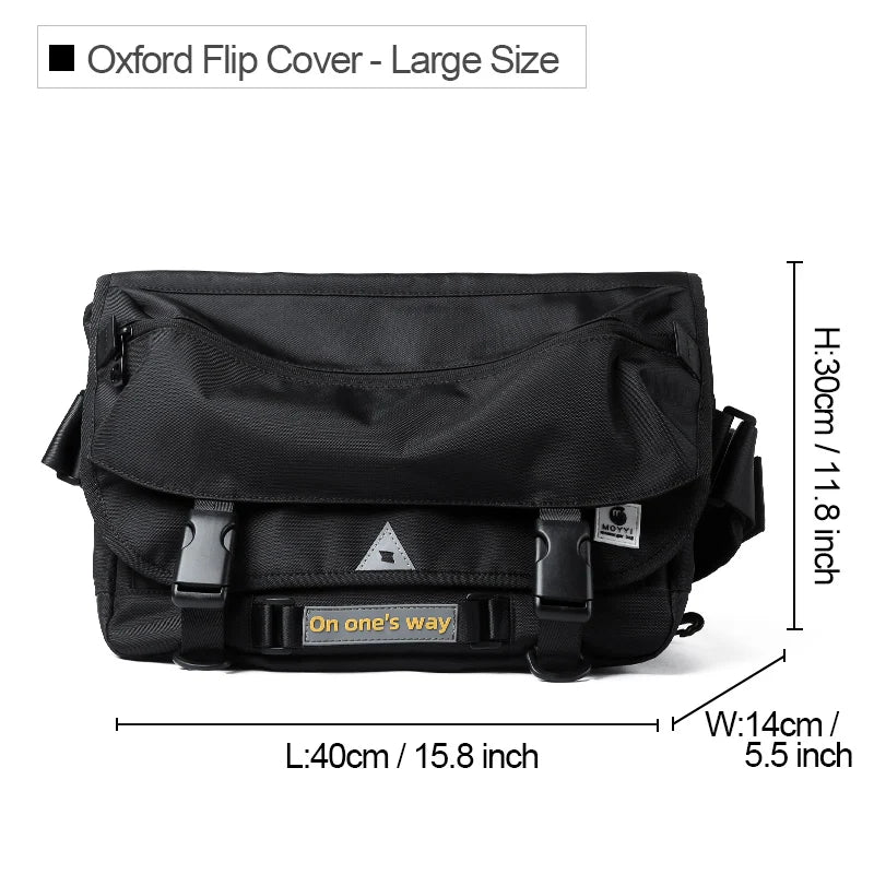 Men's Waterproof Crossbody Messenger Bag Anti-Theft