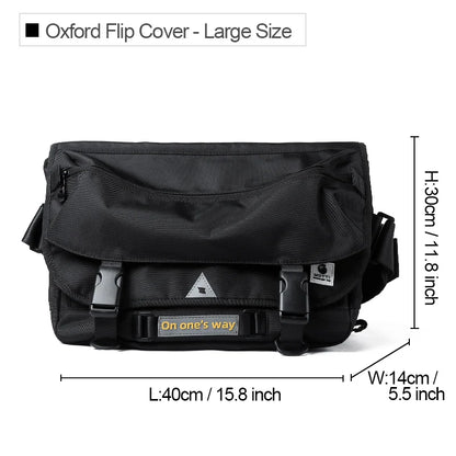 Men's Waterproof Crossbody Messenger Bag Anti-Theft