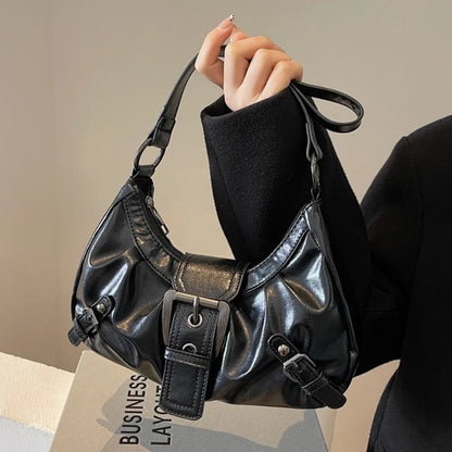 Retro Pleated Hobo Shoulder Bag for Women Hot Selling Maillard Style Underarm Bag Clutch Handbags for Travel Work Shopping