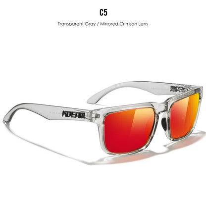 KDEAM Große quadratische Herrensonnenbrille Polarisierte photochrome Übergröße Sonnenbrille Mode Damensonnenbrille Verbesserte Version