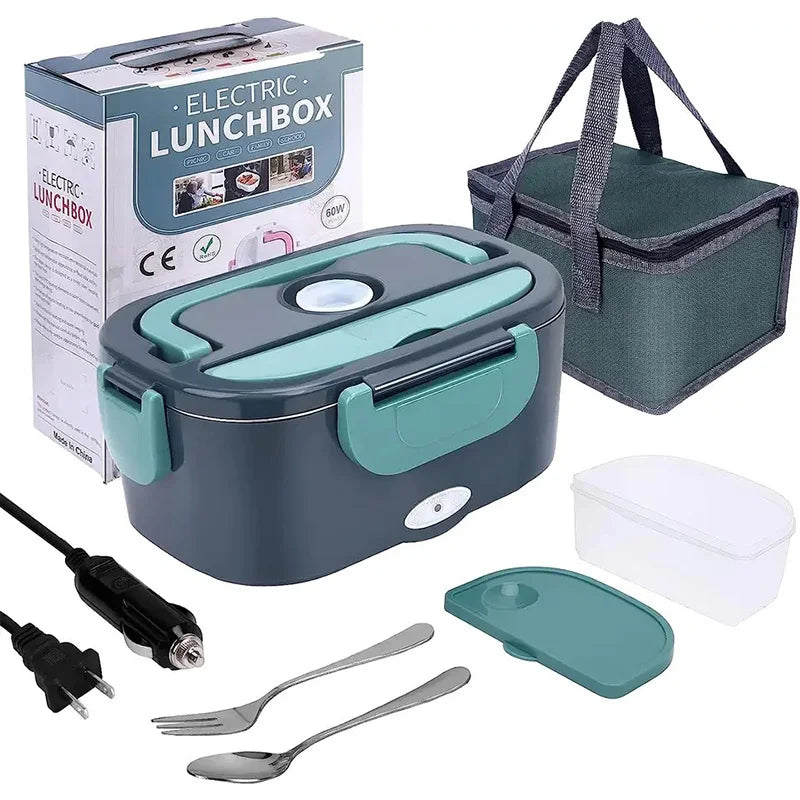 60W Electric Lunch Box Food Warmer 1.5L Car Home