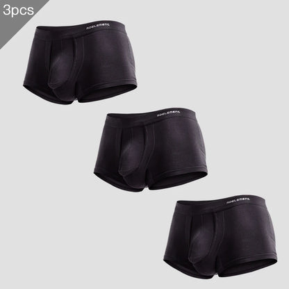 3PCS Men's Ice Silk Separation Underwear Briefs