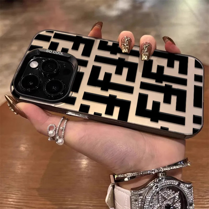 Creative and personalized phone case for iPhone 16 15 14 13 12 11 Pro/ Max/Plus shock-proof rear cover anti-fingerprint