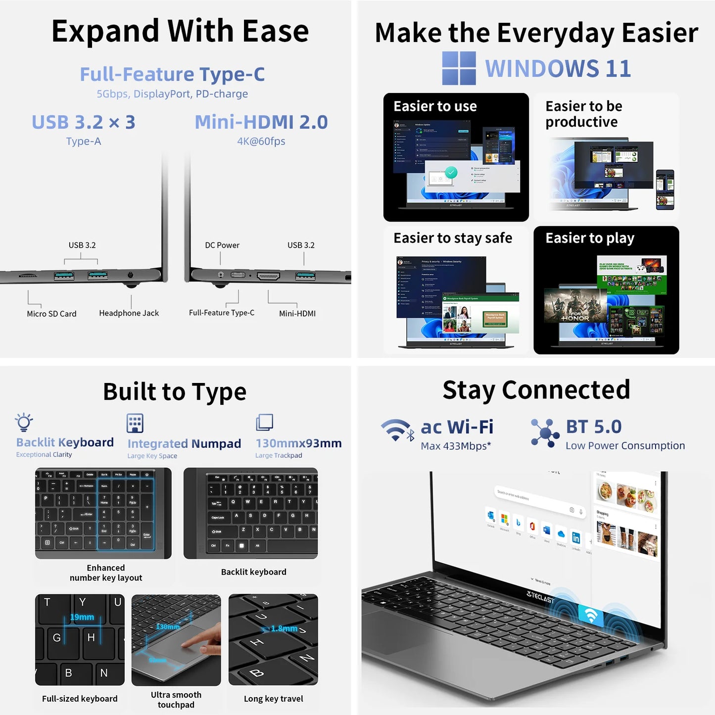 Teclast F17Plus 17.3" Laptop 16GB RAM 512GB SSD