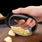 Stainless Steel Garlic Press Crusher - Manual Mincer