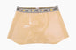 Herren Fetisch Latex Höschen Gummi Boxershorts Peniskondom Unterwäsche Kondom Cock Pouch Shorts Sexy Unterhosen für Herren