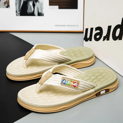 Men's Anti-Slip Beach Flip-Flops – Soft-Soled Summer Outdoor