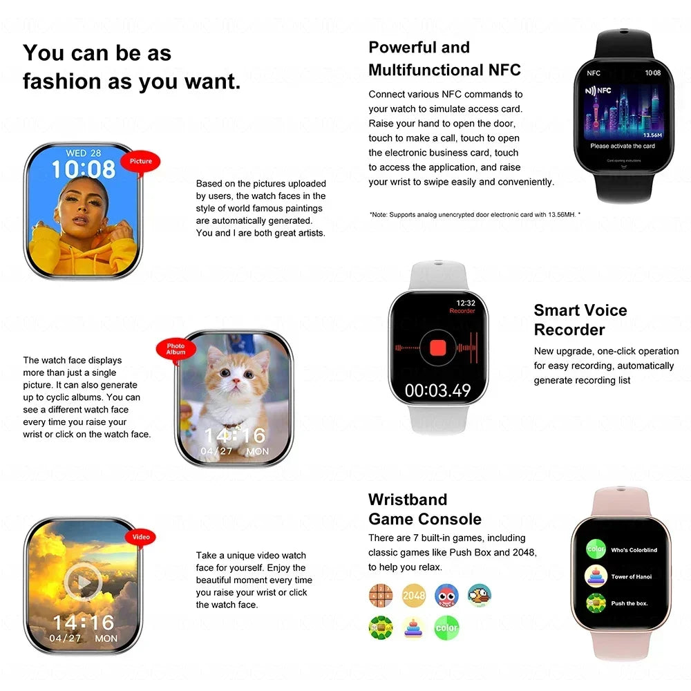 DT Watch 10 Smart Watch AMOLED 4GB Music BT Call