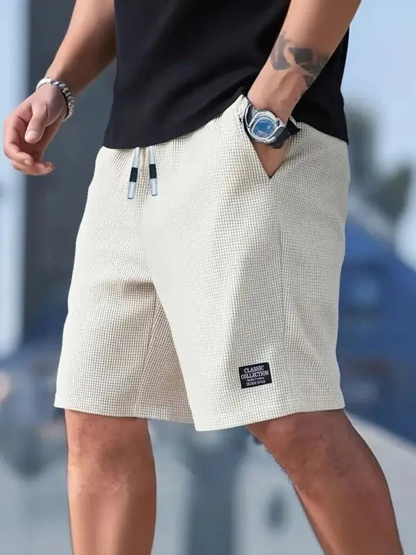 Herren-Shorts, lässige Herrenhosen, Herren-Bermudashorts, Herren-Sporthosen, neues modisches Strukturgewebe, atmungsaktive Hosen, geeignet für den täglichen Freizeitgebrauch und Sport