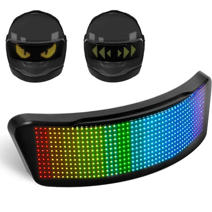 LED Motorcycle Helmet Tail Warning Light Display
