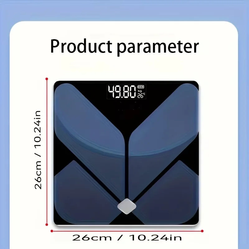 400lb High Precision Digital Bathroom Scale | Backlit LCD w/Smart Temp Display | Battery Operated | Home/Bathroom/Dorm Use