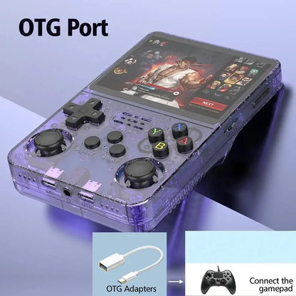 R36S Handheld Game Players 20000+ Games Portable Game Console 64/128GB Retro Games Emulators 3.5in IPS Screen Support Wholesale