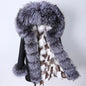 Maomaokong 2022 Winter Long Jacket Real Fur Coat Women Clothes Large Fur Collar Detachable Natural Fox Lining Parkas Leather Fur