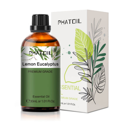 PHATOIL 1 Stk. Ätherisches Aromatherapieöl 30ml Zitrone Eukalyptus Lavendel Bergamotte Jasmin Wacholder Rose Vanille Ätherisches Aromaöl