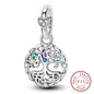Hot Sale 925 Sterling Silve Charms Beads Forever Love Heart Sister Family Life Charms Dangle For Bracelet Woman Jewelry Gifts