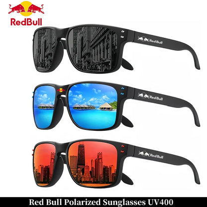 Red Bull Fashion F1 Polarisierte quadratische Sonnenbrille für Damen und Herren Hochwertige Verarbeitung Sonnenbrille UV-Schutzbrille