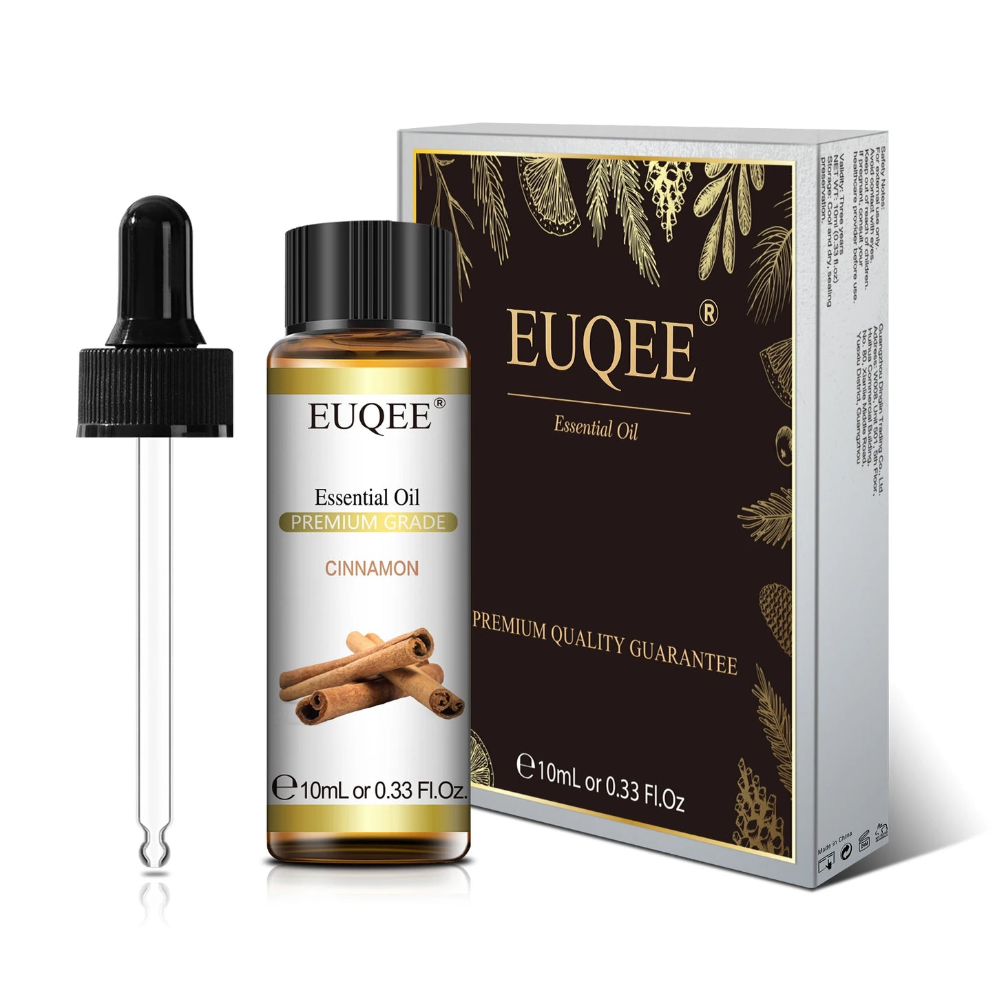 EUQEE 10ml Reines Natürliches Ätherisches Öl Lavendel Jasmin Eukalyptus Vanille Sandelholz Süße Orange Zitrone Oregano Neroli Duft