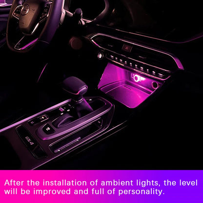 Portable Car USB Ambient LED Atmosphere Light