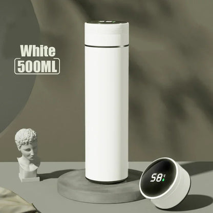 500ML Temperaturanzeige Thermosflasche Edelstahl Unterteilte Thermoskanne Outdoor Vakuumisolierter Becher Vatertagsgeschenk