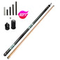 ZOKUE-Professional Billiard Cue with Case, Carom Stick, Korean 3 Cushion, Taper, 12mm Tip, 142 cm, Libre Cue with Case