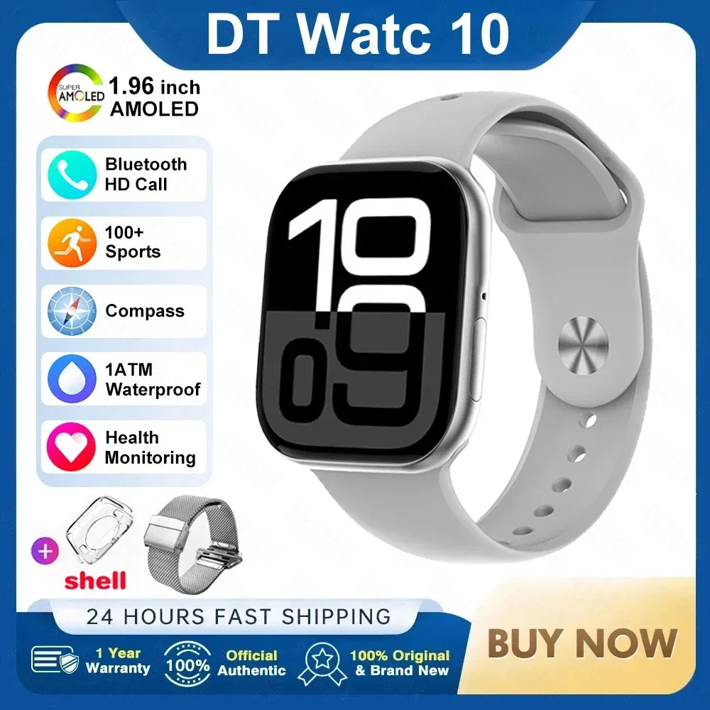 DT Watch 10 Smart Watch AMOLED 4GB Music BT Call