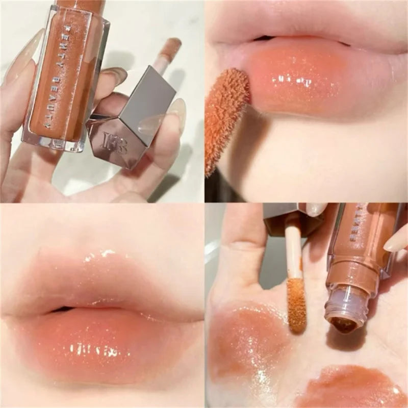 Fenty Beauty 9 Colors Colorful Lip Gloss Waterproof Liquid Lipstick Nude Pink Lips tint Makeup Lip Glaze Cosmetics Red Lip Stain