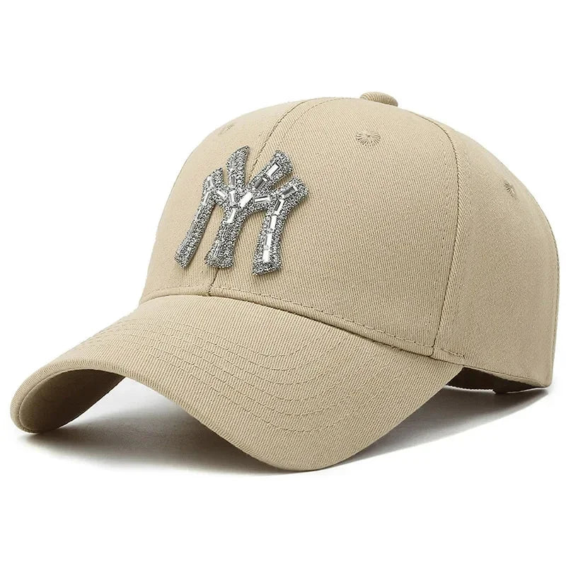 Rhinestone Baseball Cap | Women's Casual Sunshade Hat
