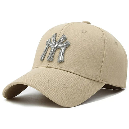Rhinestone Baseball Cap | Women's Casual Sunshade Hat