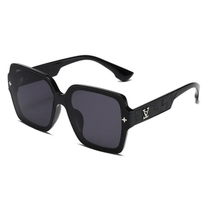 Fashion Square Frame Sunglasses for Women Luxury UV Protection Large Frame All-Match DS-8052-1