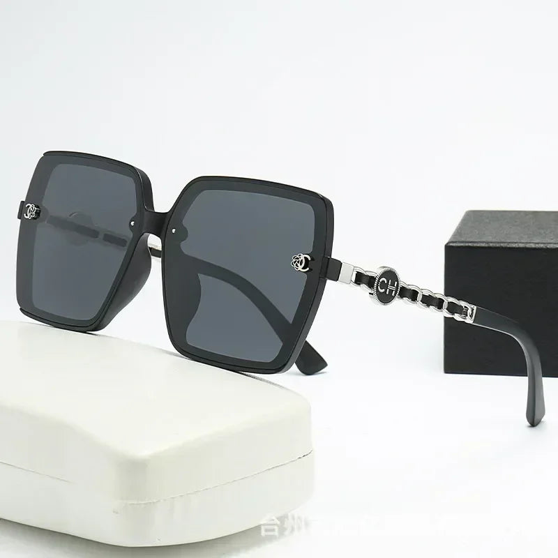 Ins 2025 Luxury Designer Polarized Sunglasses Women New Fashion Big Square Retro Sun Glasses Ladies Eyewears Gafas De Sol UV400