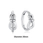 Original 925 Sterling Silber Ohrringe 2025 Stecker Creolen Kristall Ohrringe für Damen Roségold Krone Herz Unendlichkeit Biene Ohrring Schmuck
